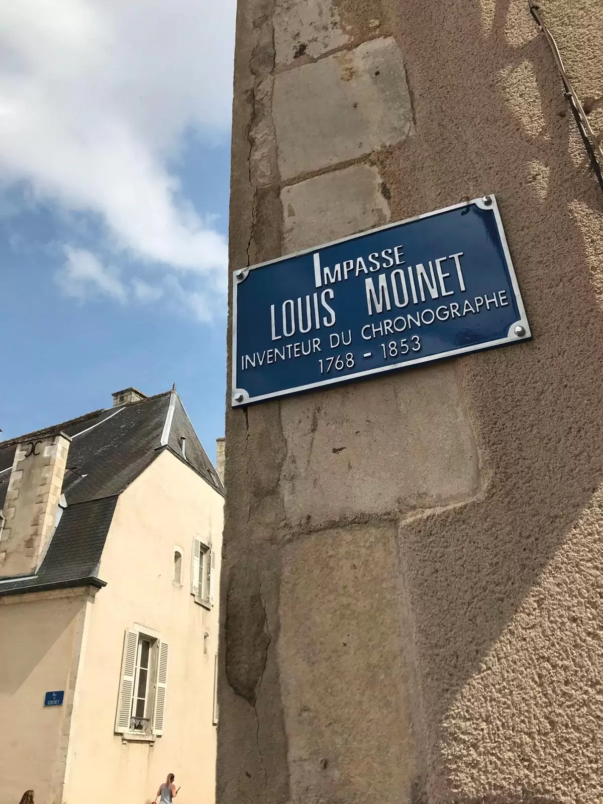 Bourges, via dedicata al talentuoso Louis Moinet, fondatore del Marchio