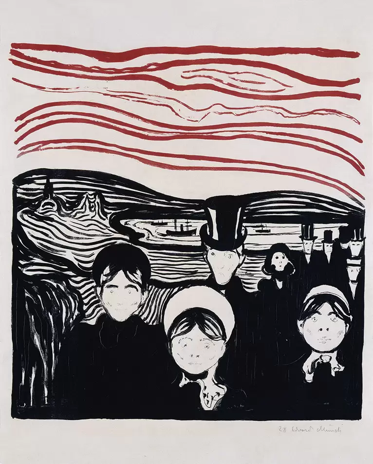 Edvard Munch, Angoscia