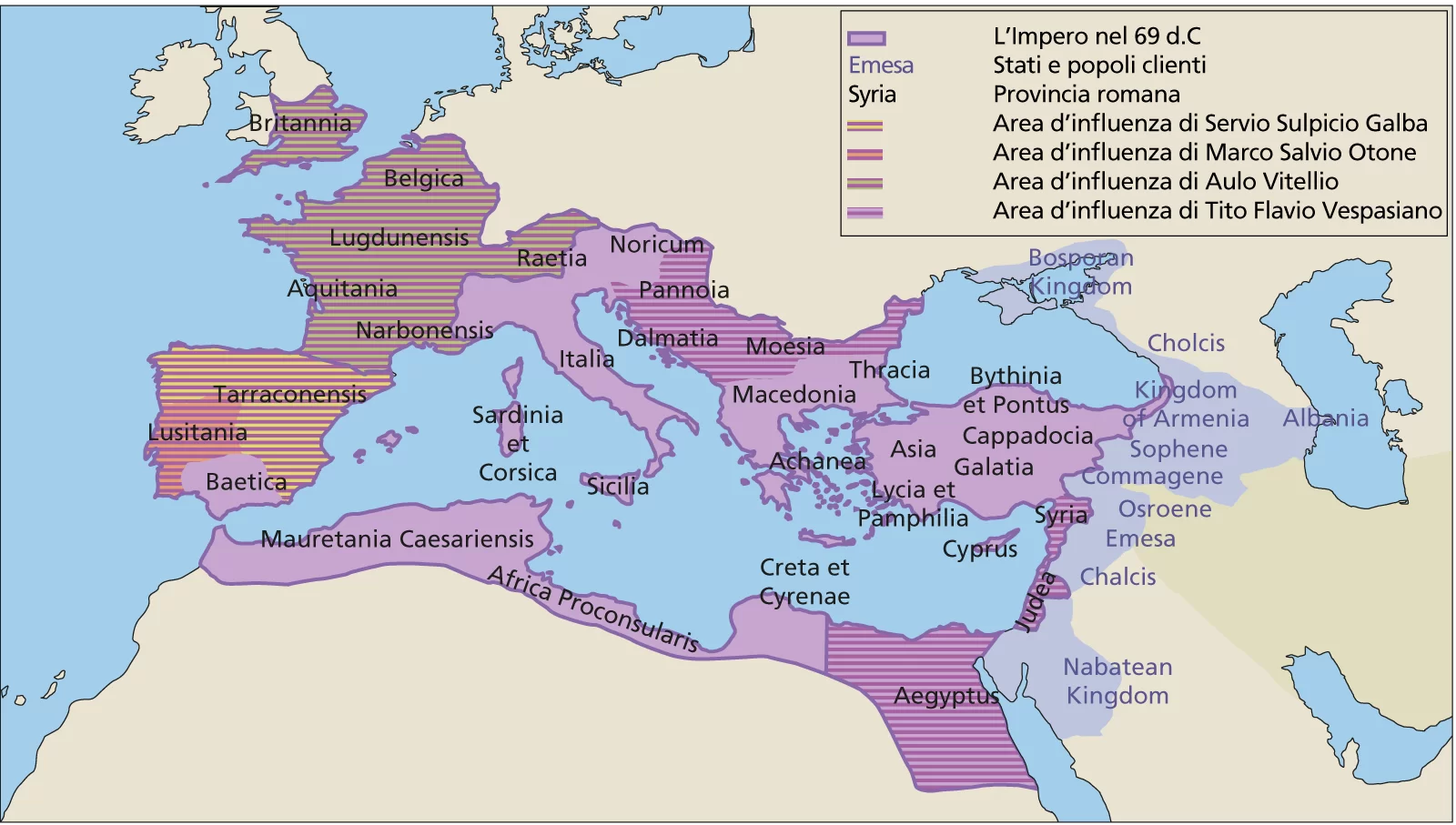 Mappa Europa 4 imperatori