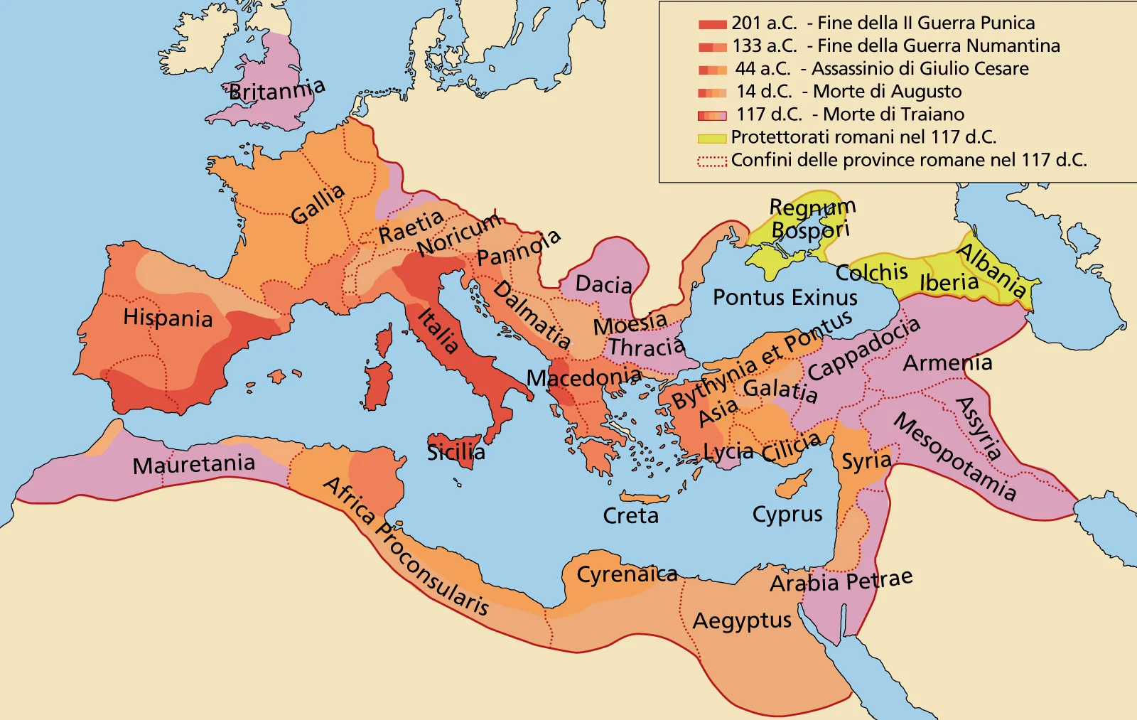 L’espansione di Roma in tre secoli