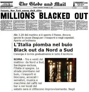 The Globe Mail Blackout Italia