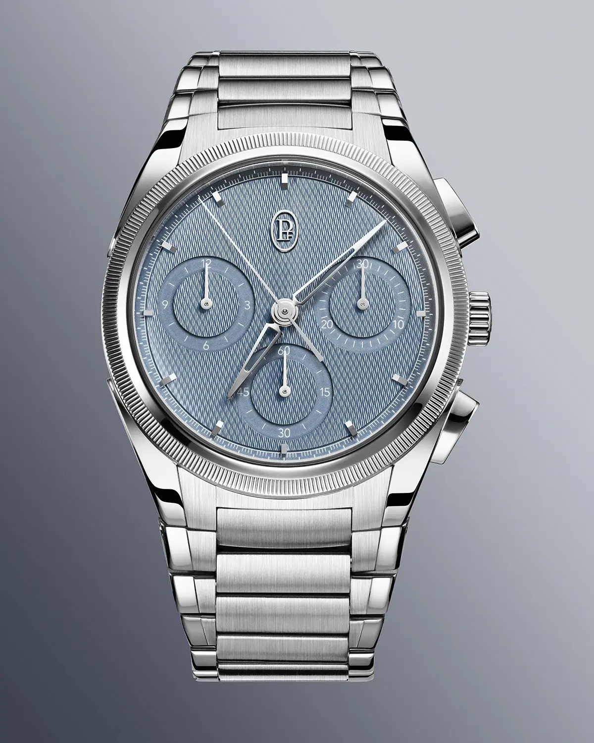 Orologio Parmigiani, Tonda Pf Chronograph No Date 40 mm, stainless steel, in Mineral Blue