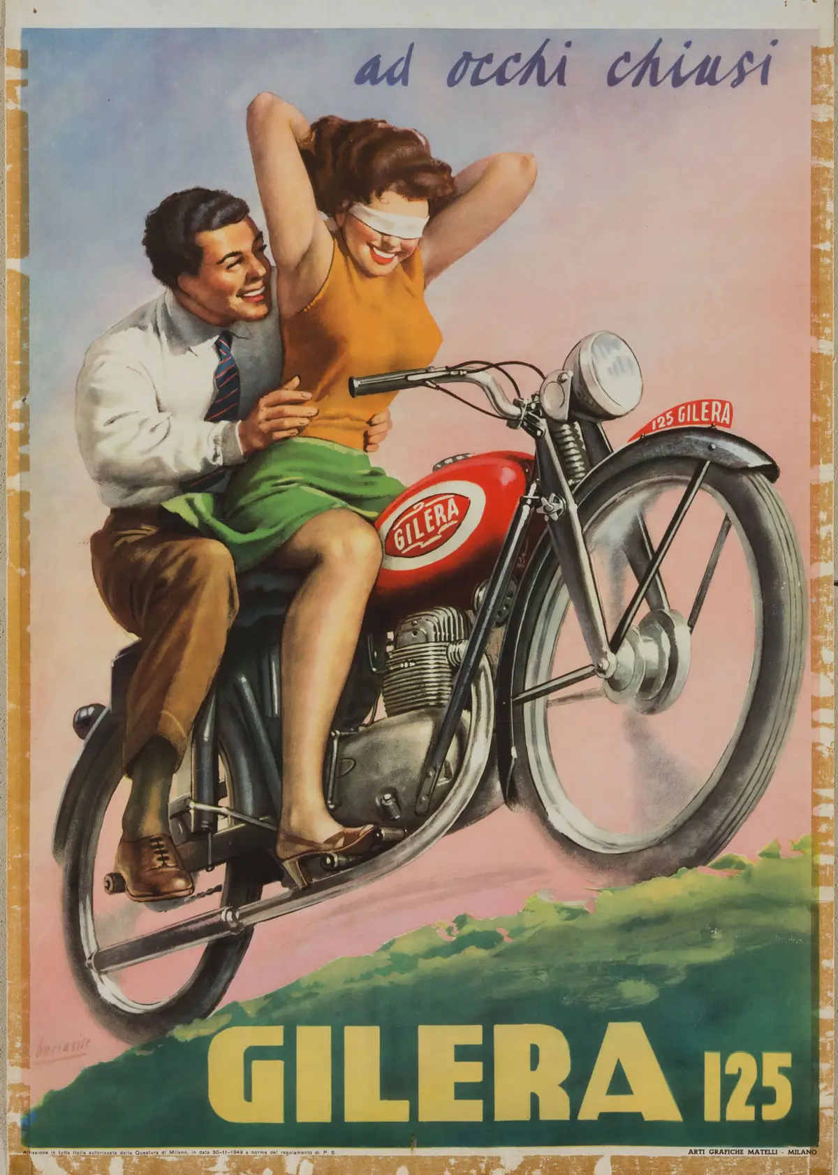 Gilo Boccasile, "Gilera 125"
