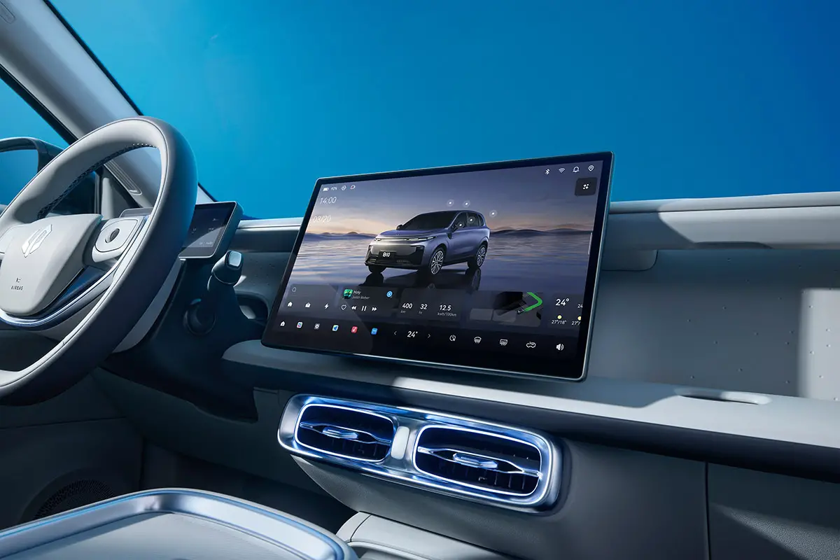 leapmotor b10 schermo centrale flottante