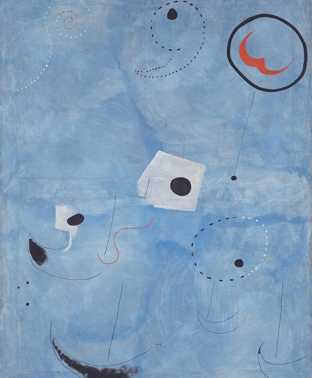 Miró, Peinture, 1925, olio su tela, 116 × 89 cm, Collezioni statali bavaresi, @ Foto Sibylle Forster, Bayerische Staatsgemäldesammlungen © Successió Miró / 2025, ProLitteris, Zurich