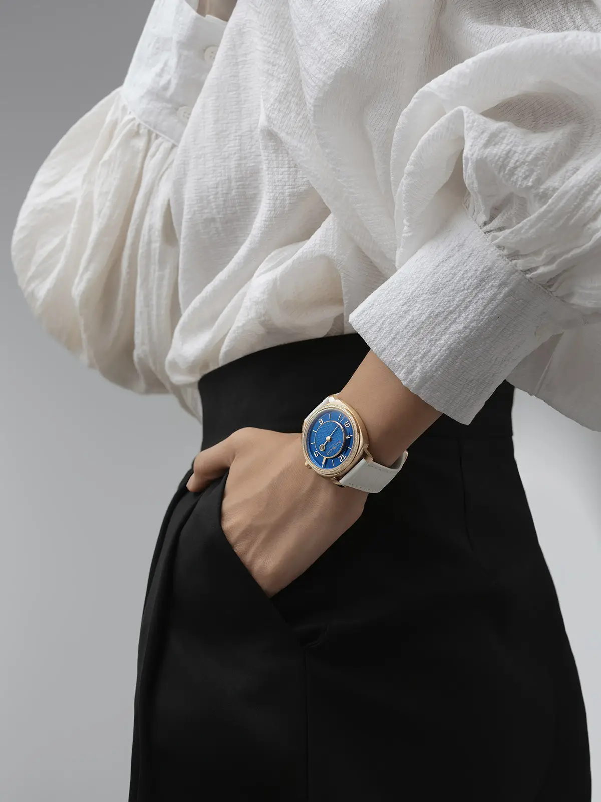 Orologio Akhor bianco e blu, donna