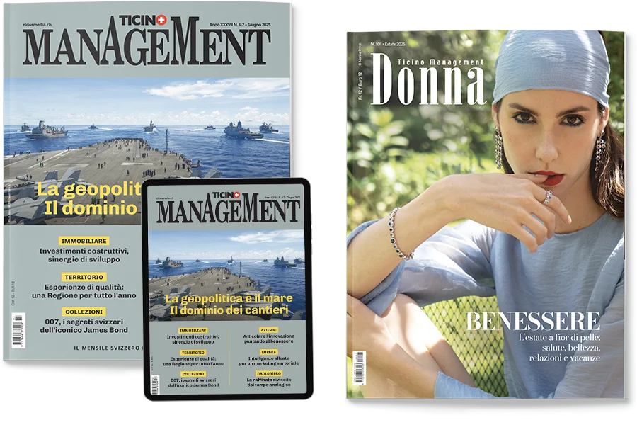 Magazine Cover Ticino Management e Ticino Management Donna