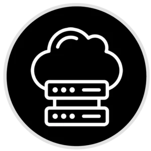 Icona web hosting