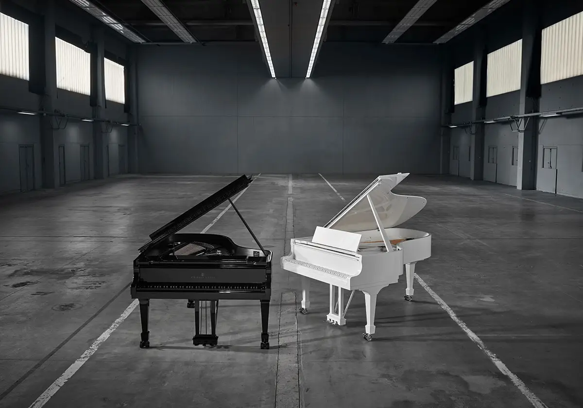 Steinway & Sons pianoforti bianco e nero