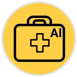Icona medico digitale ai