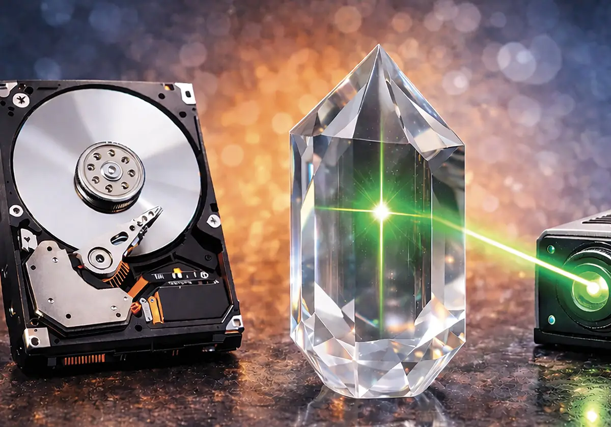 Rappresentazione artistica della Crystal Memory,