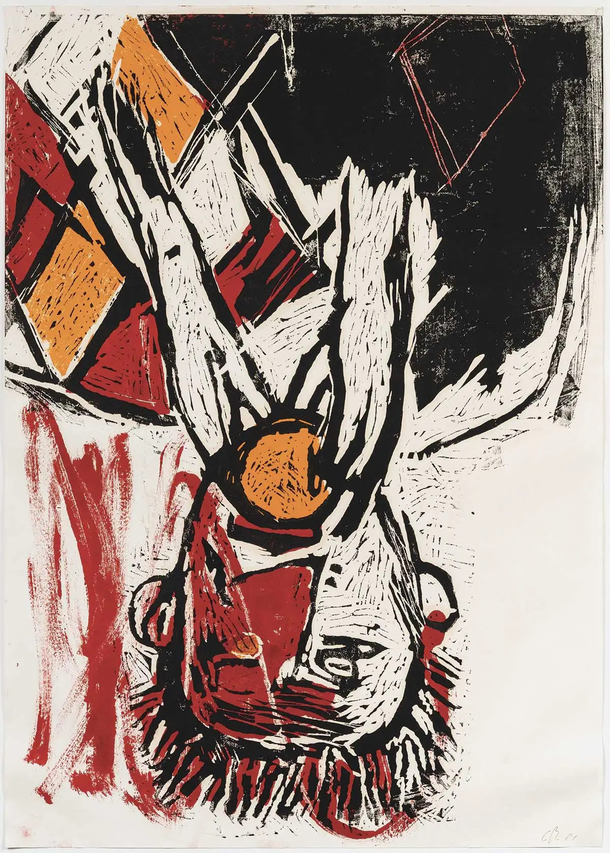 Georg Baselitz, Orangenesser III, © Georg Baselitz 2026 / Foto G. Michaloudis, Köln