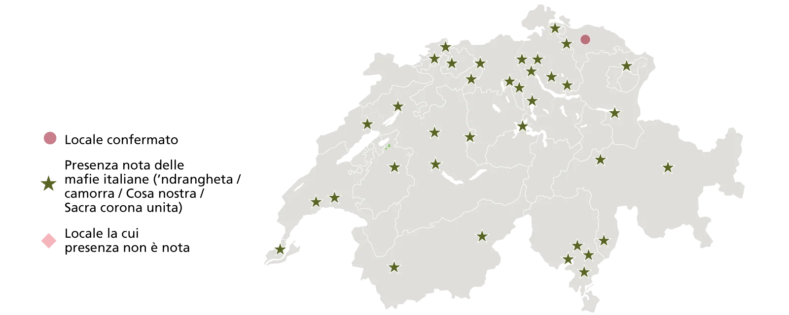 Infiltrazioni mafiose diffuse sul territorio nazionale (2021)