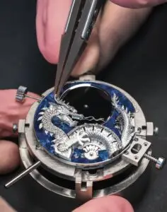 Jaquet Droz Imperial Dragon Automaton Sapphire - Opal, © Jaquet Droz